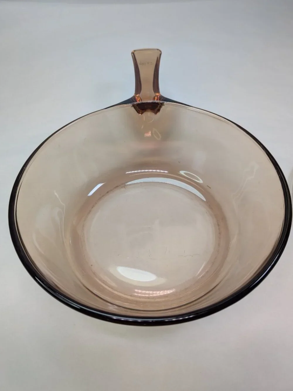 Vintage Visions Amber Glass 0.5L Saucepan & Lid Petit Pot V-0.5-B matching lid